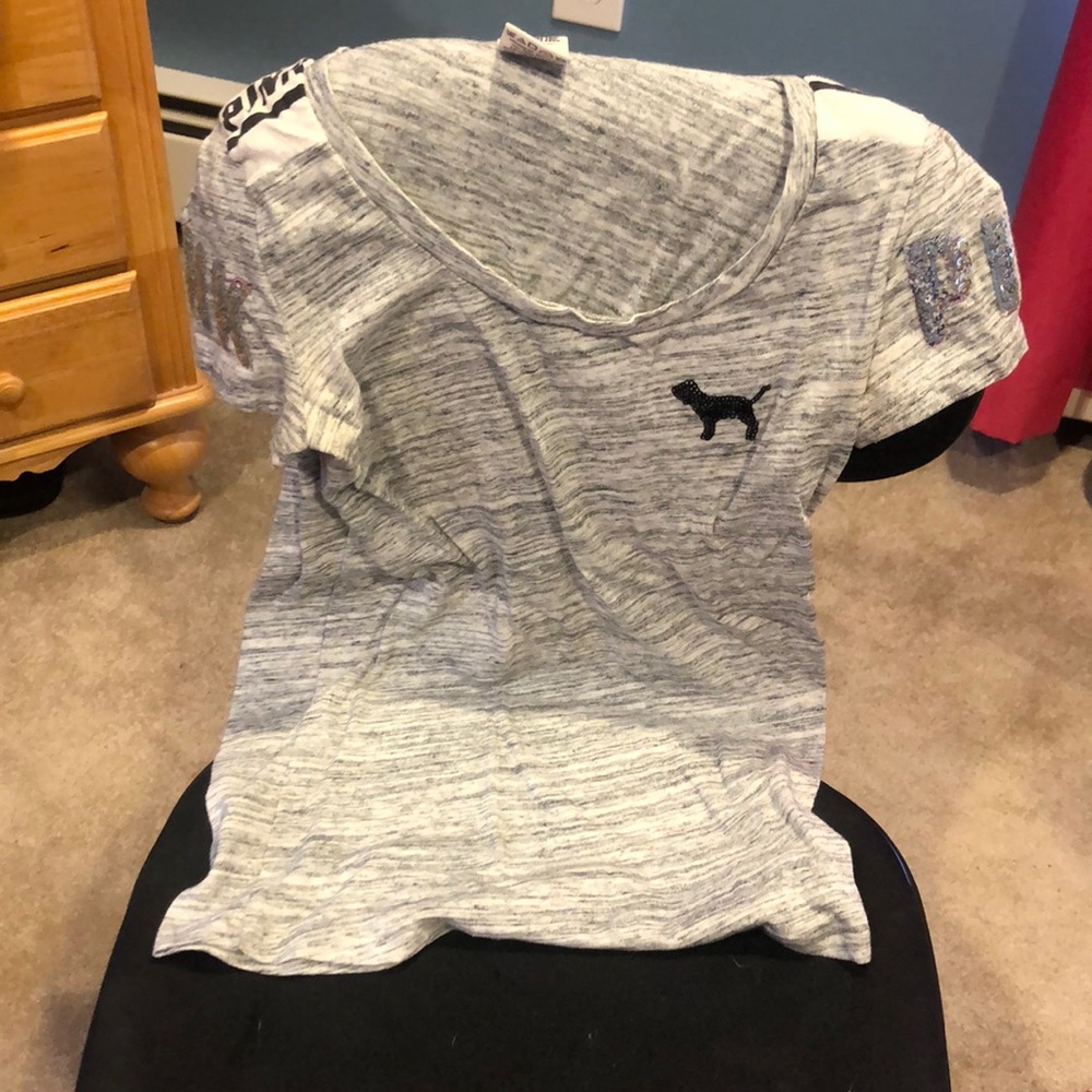 PINK Grey T-Shirt